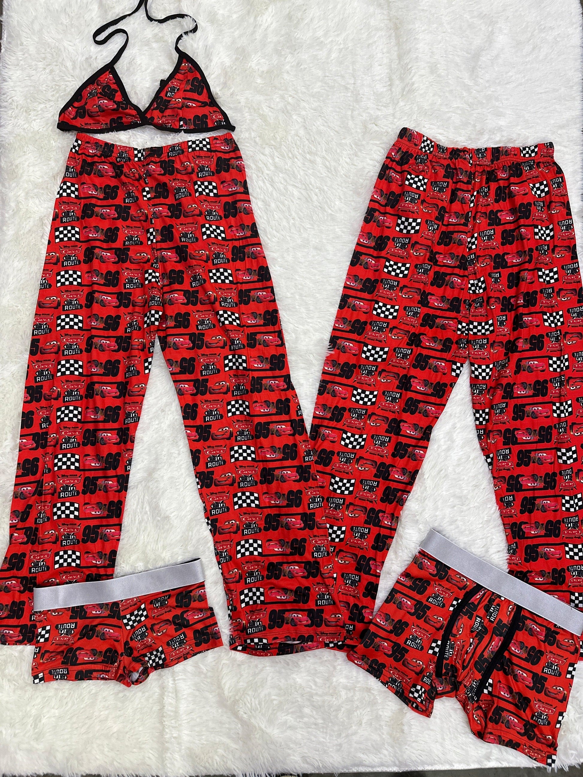 Cars race mcqueen face 5 pcs pajama duo - Fundies