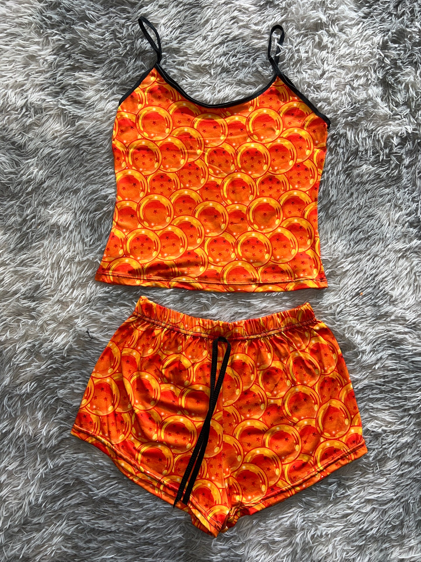 Dragon Balls Shorts Pajama Set