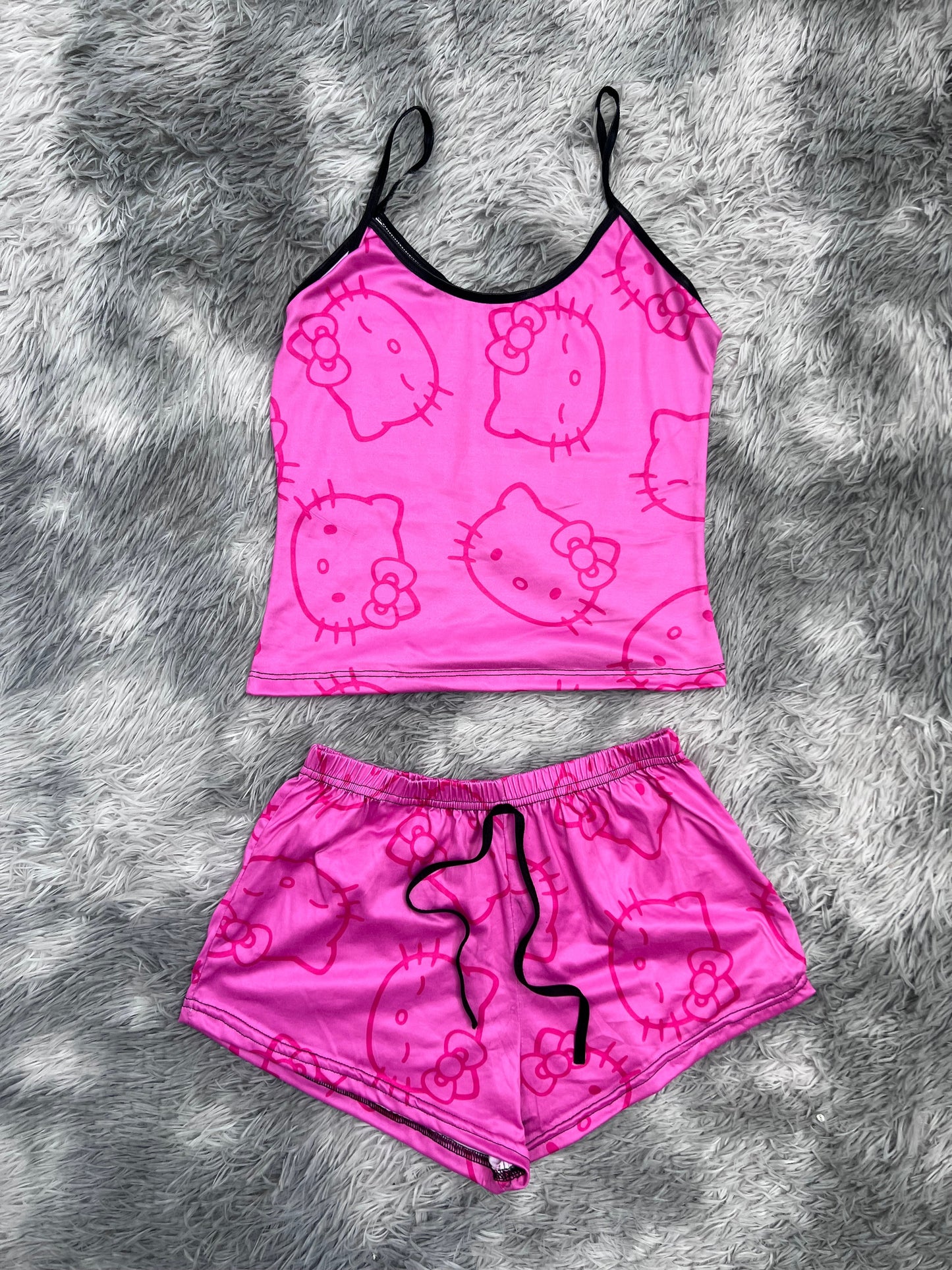 Hello Kitty Pink Women's Pajama Set - Fundies