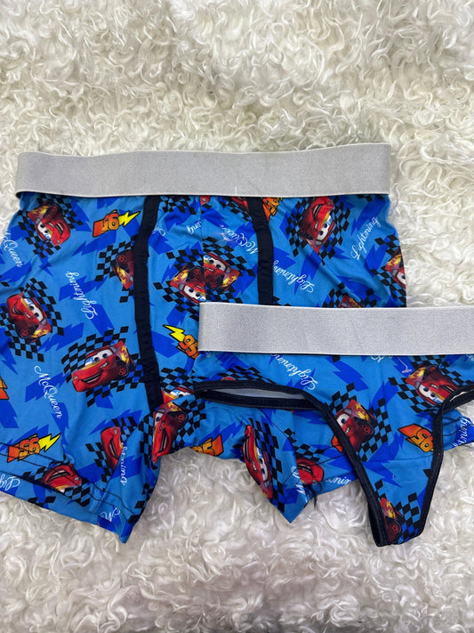 Cars sky blue matching underwear - Fundies