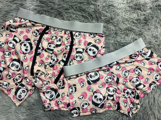 Panda Pink Duo With Thong