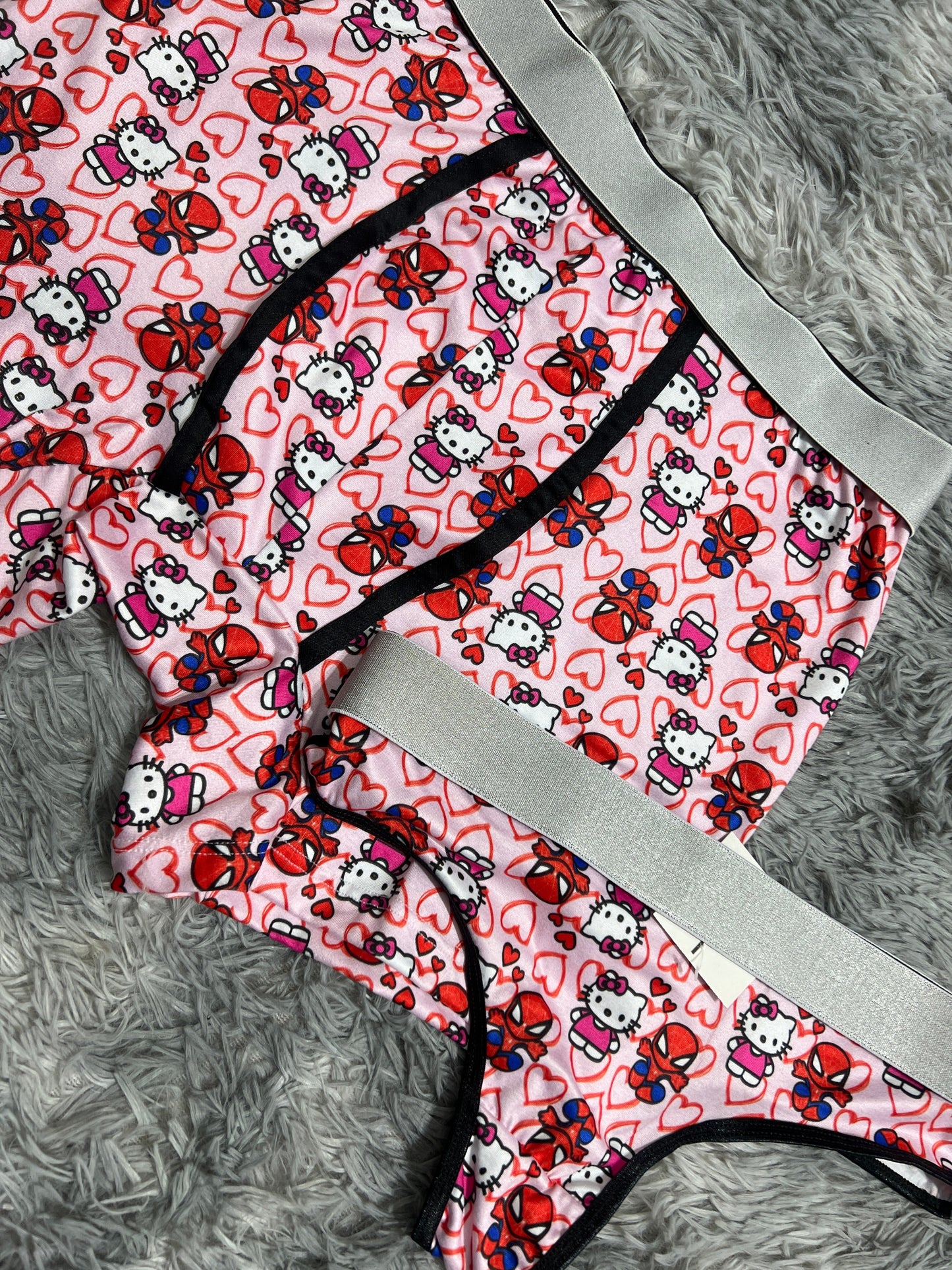 SpiderKitty Pink Duo One-size With Thong - Fundies
