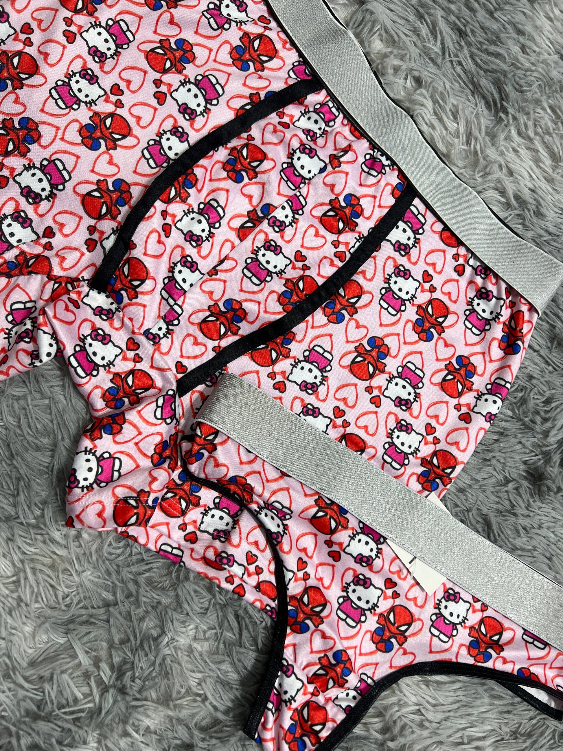 SpiderKitty Pink Duo One-size With Thong - Fundies