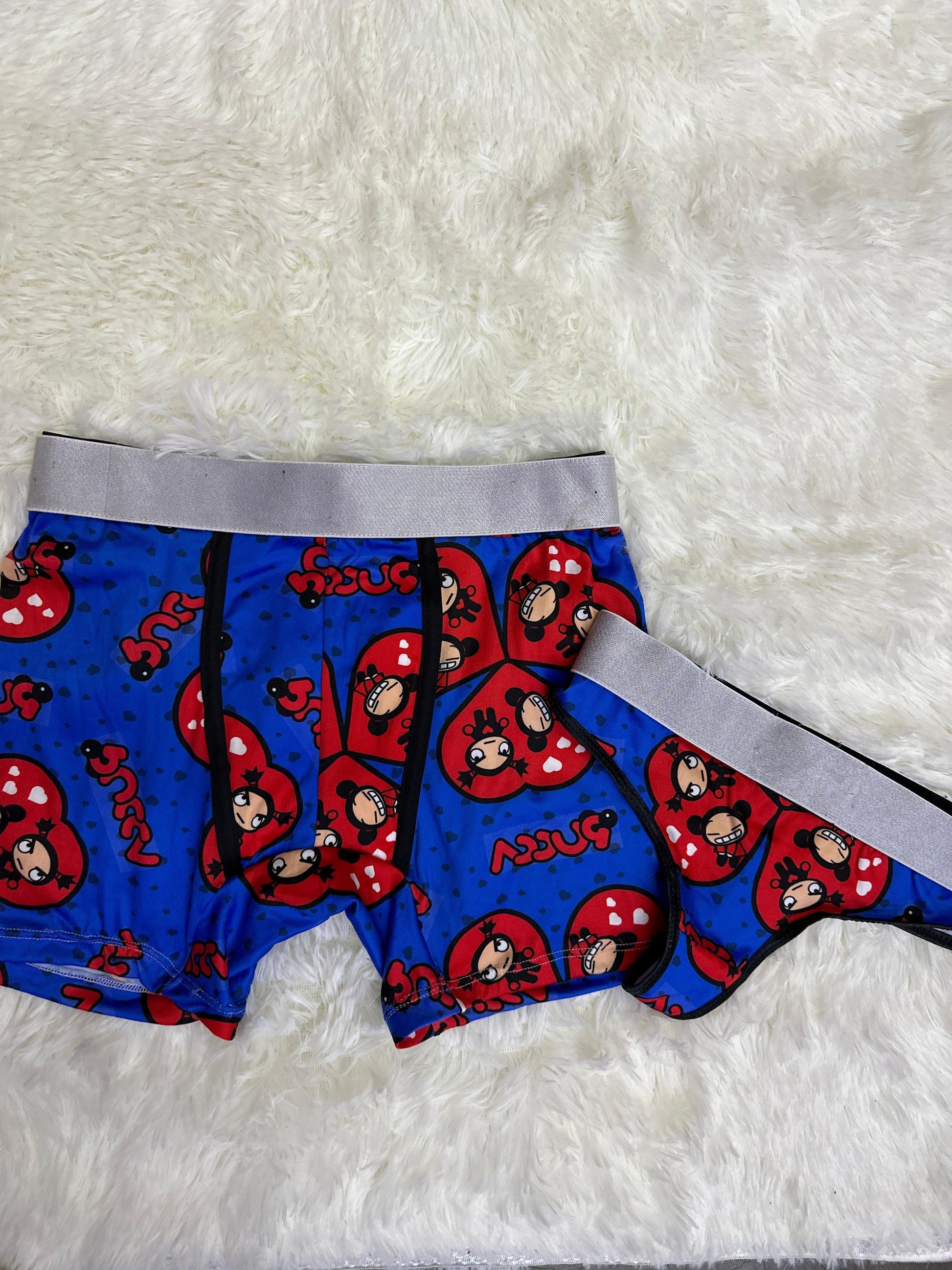 Pucca and garu blue matching underwear - Fundies