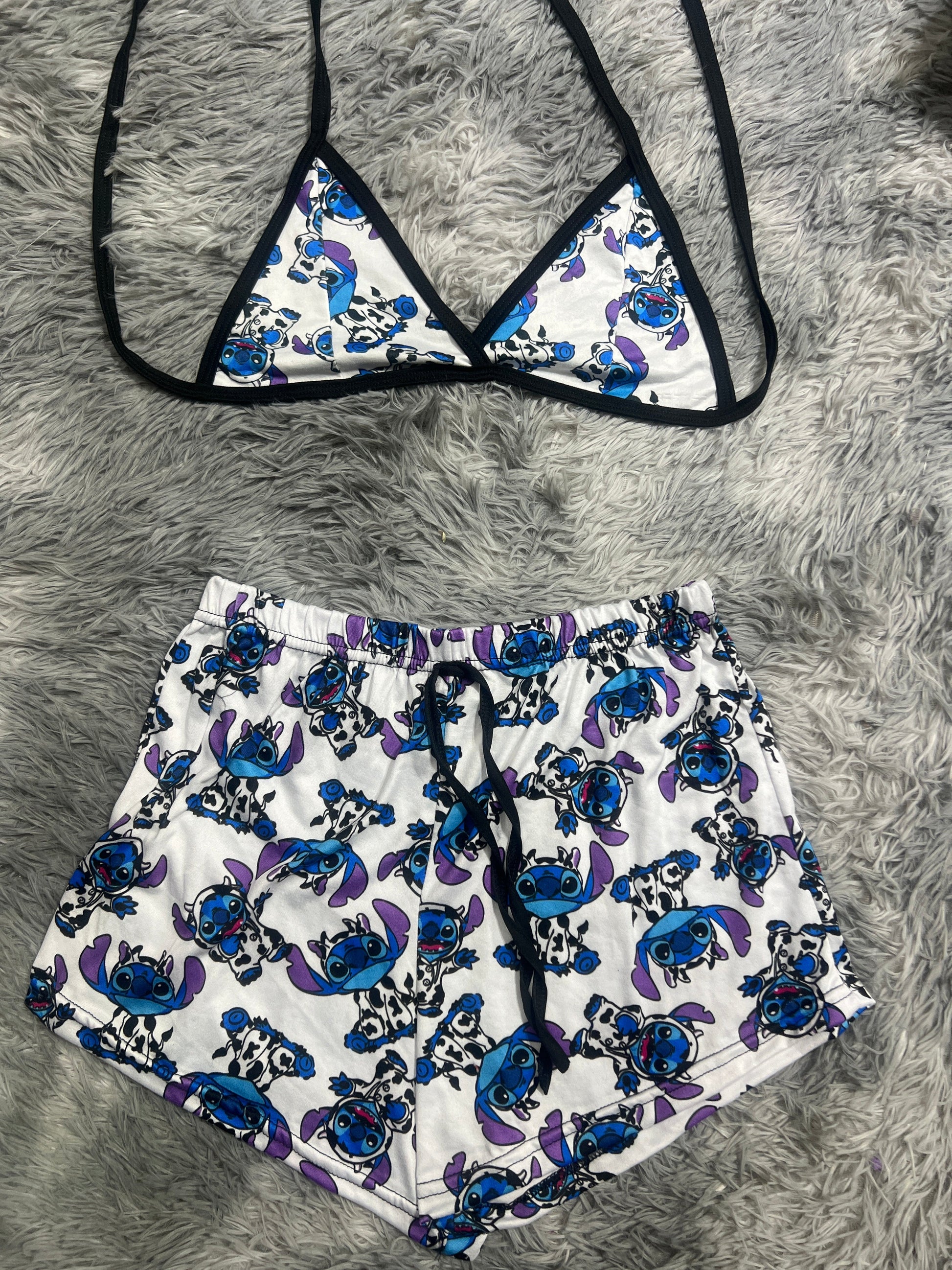 Stitch Cow Matching Top & Short - Fundies
