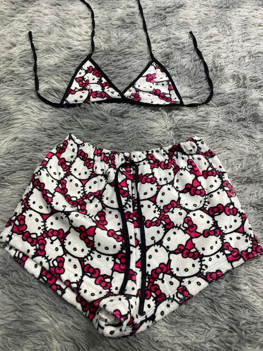 Hello Kitty Faces Matching Top & Short - Fundies