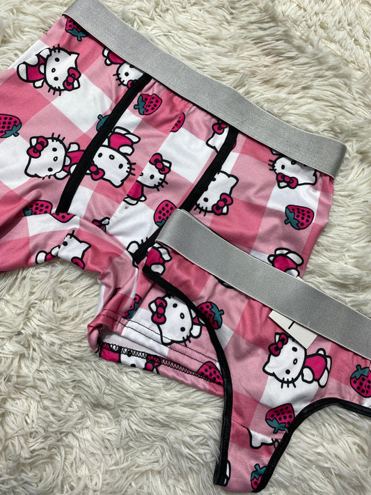 Hello Kitty Fresas Duo With Thong - Fundies