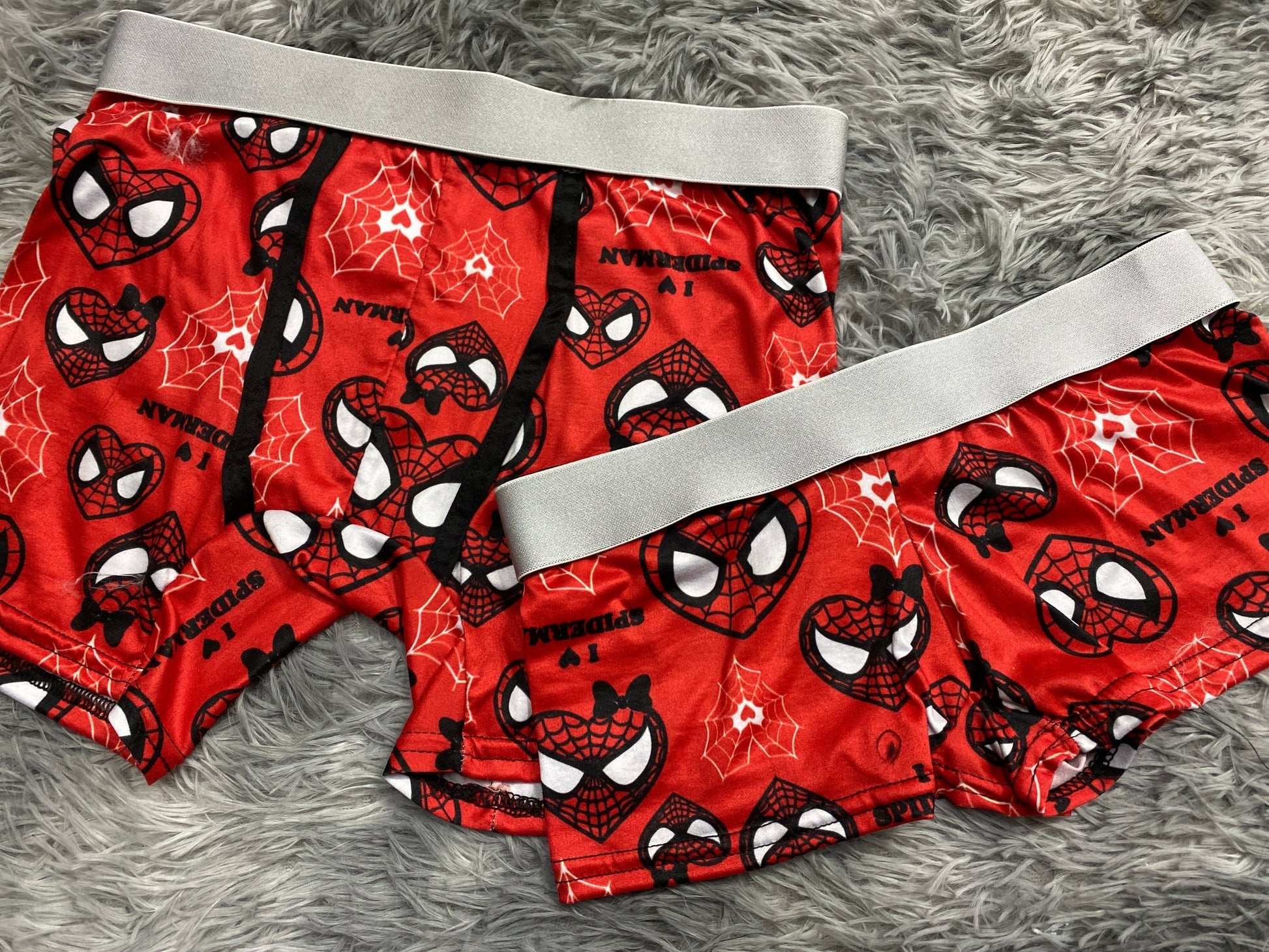 Spider-Man Hearts Red Matching Boxers - Fundies