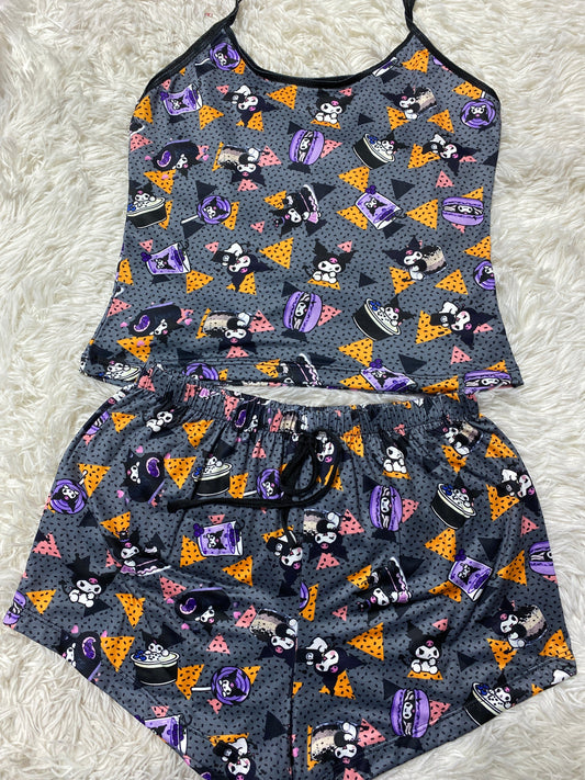 Kuromi Triángulos Women's Pajama Set - Fundies