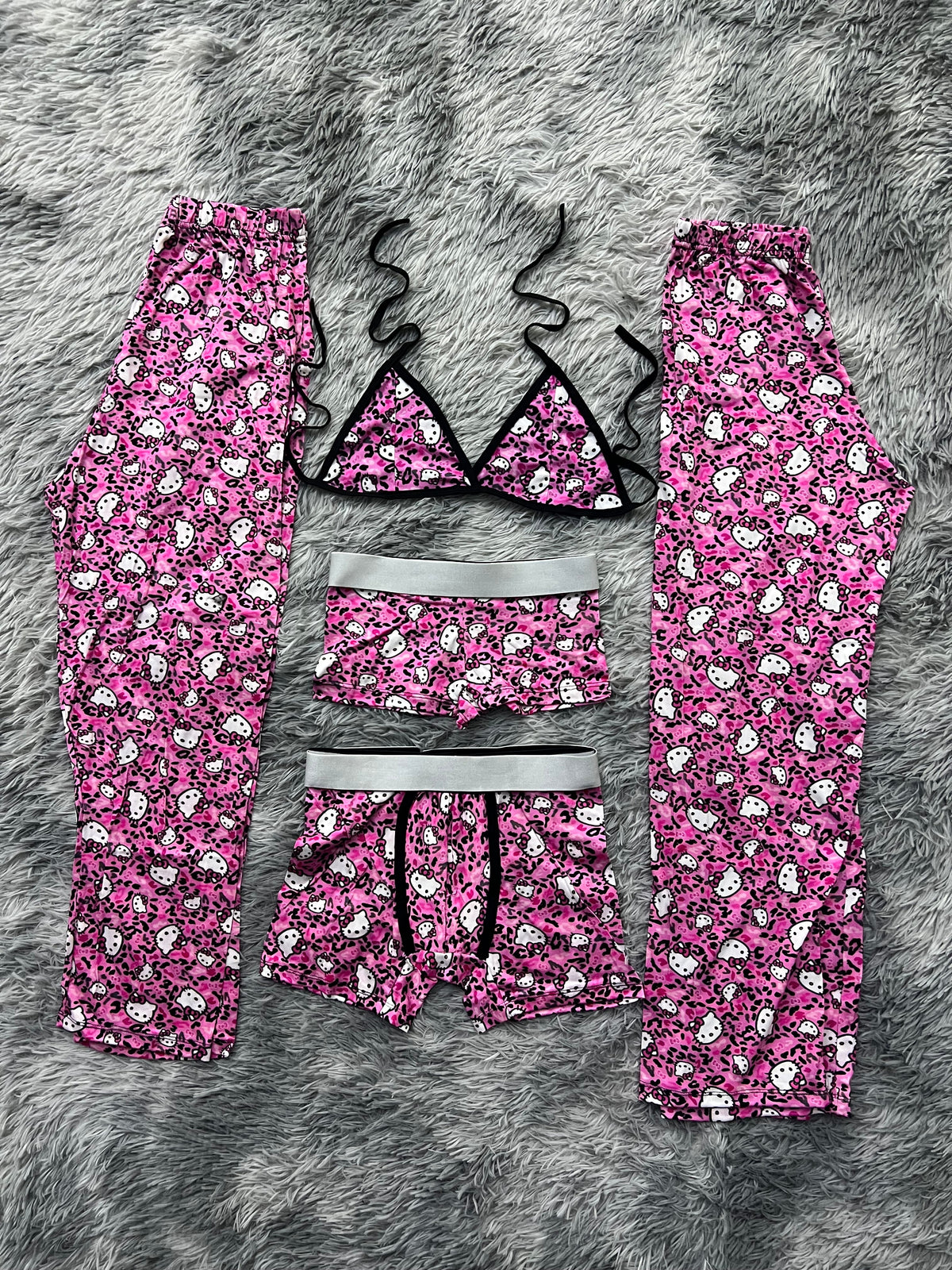 Hello Kitty Animal Print 5 Piece PJ