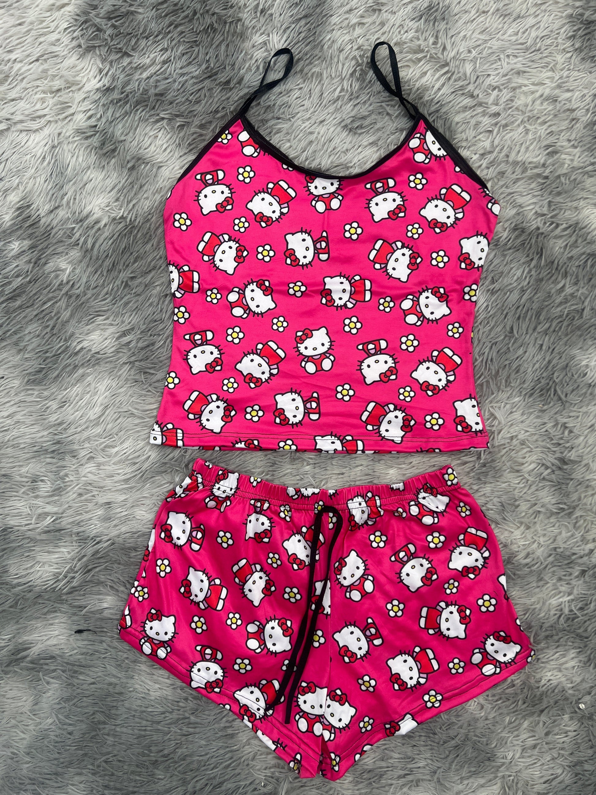 Hello Kitty Pink Women's Pajama Set - Fundies