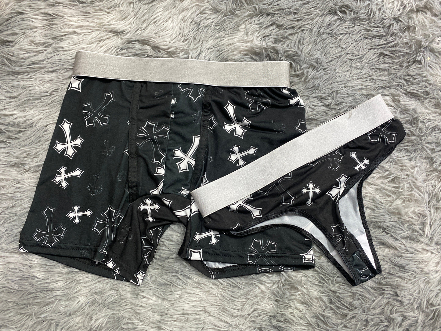 Cross Black Duo One-size Thong - Fundies
