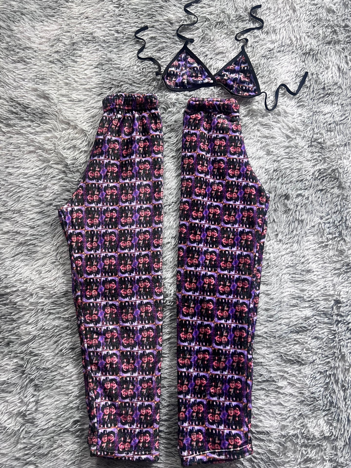 Alfredito Olivas Animated Purple Matching Plushie PJs - Fundies