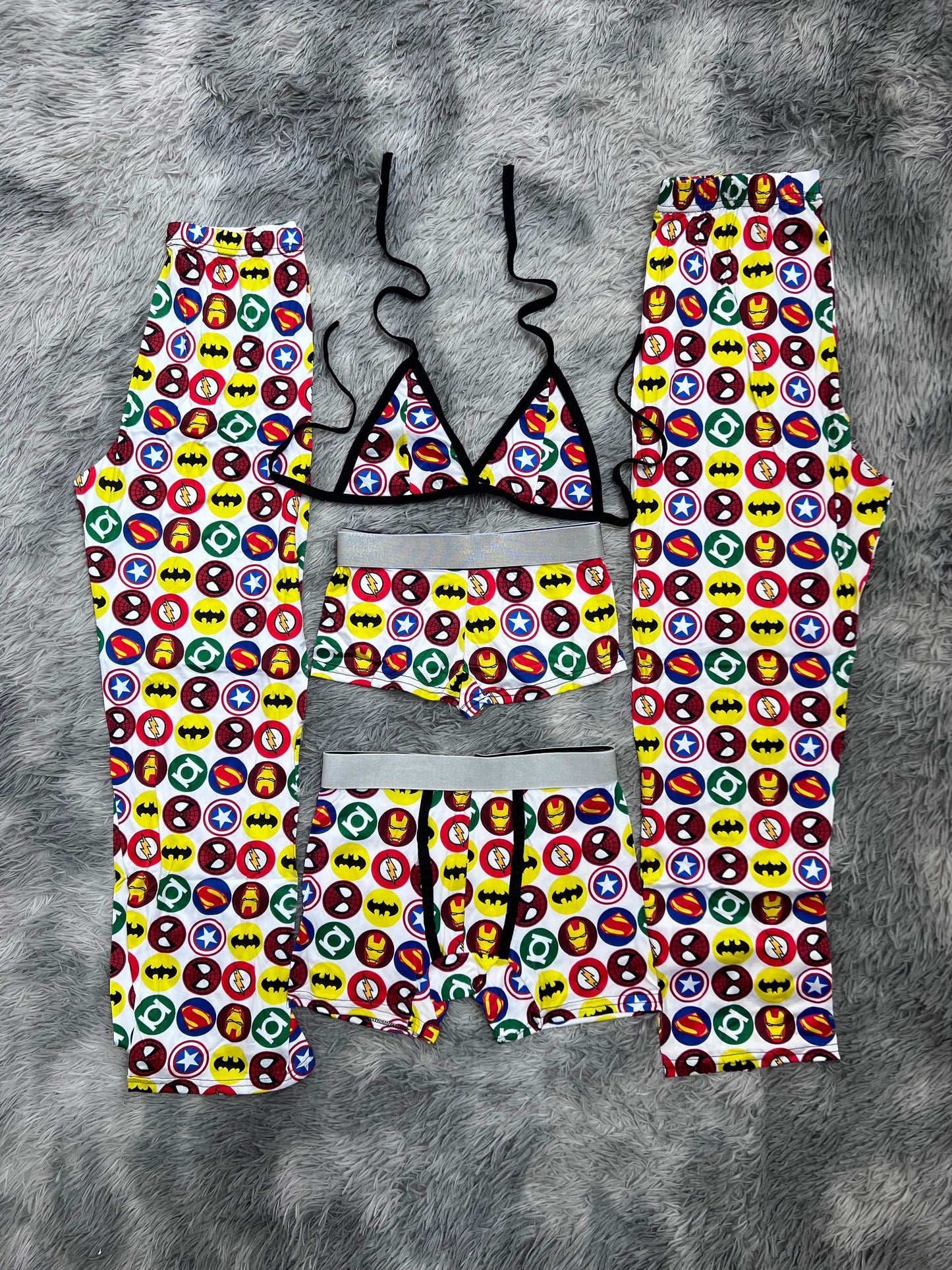Superheroes Escudos 5 Piece PJ - Fundies