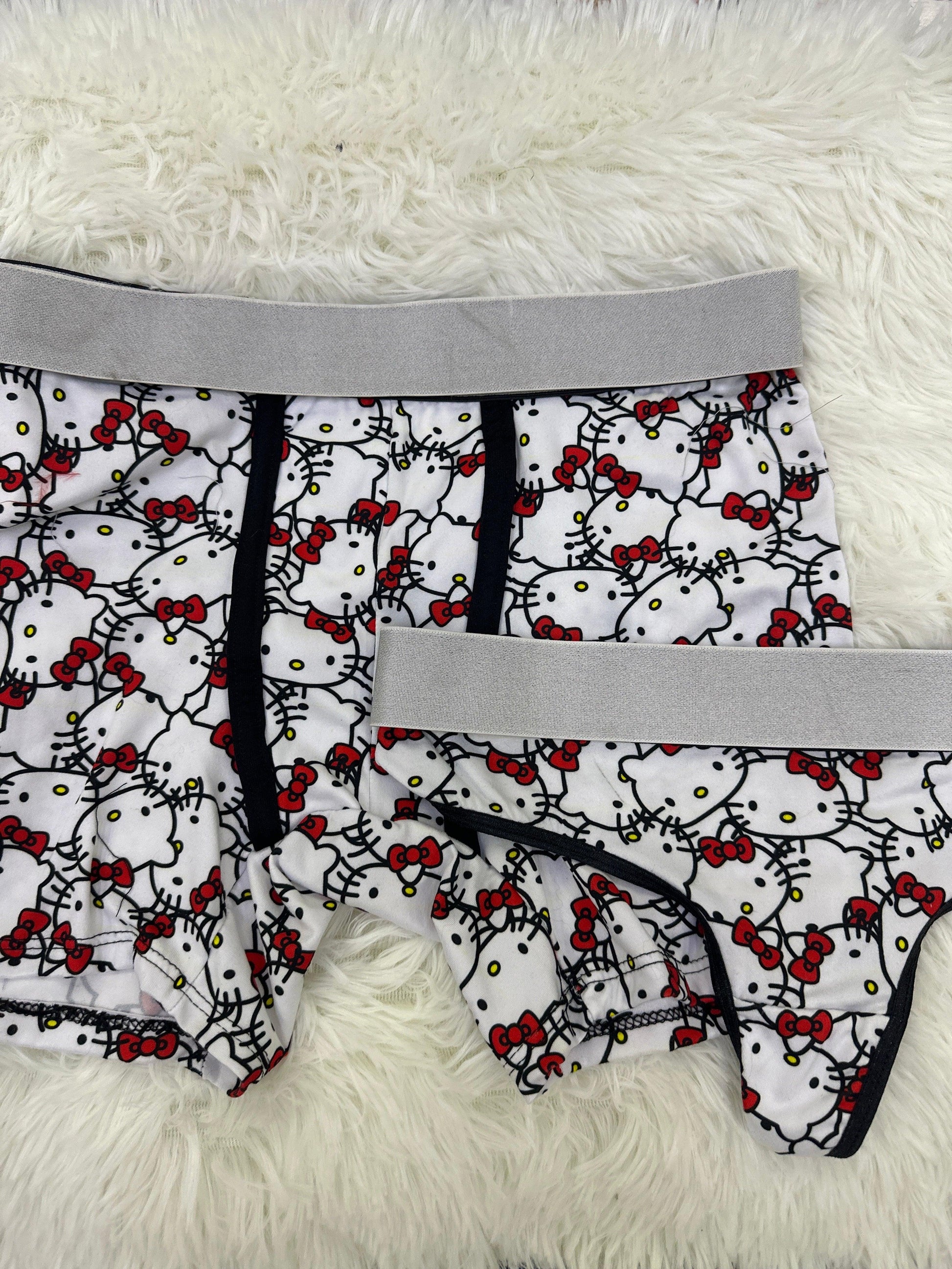 Hello kitty white matching couples underwear - Fundies