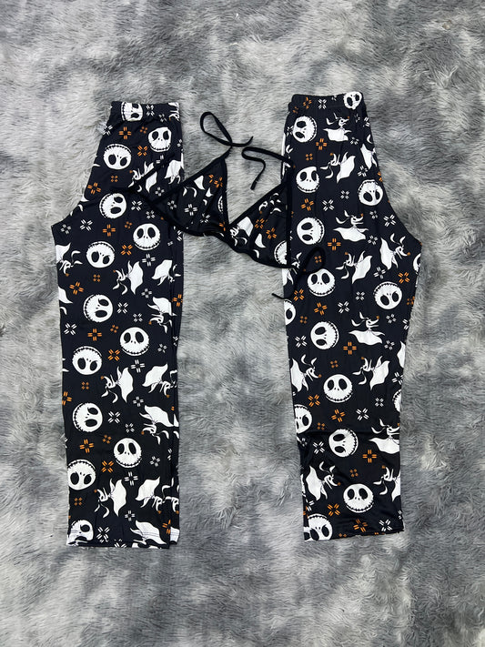 Jack and zero Halloween Plush pajama duo