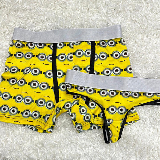 Face minions matching couples underwear - Fundies