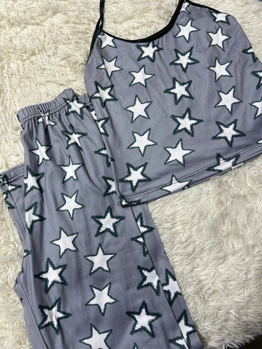 Estrellas Gray Women's Pajama Set - Fundies