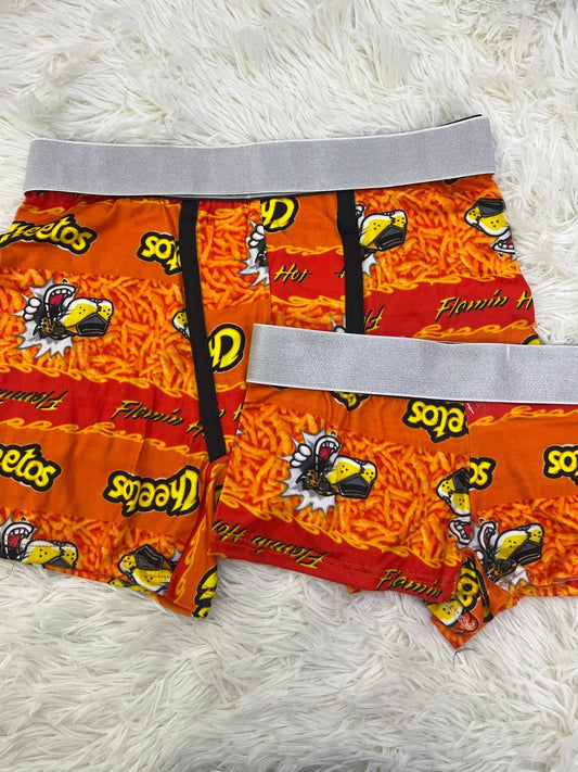 Cheetos Design Orange Matching Boxers - Fundies