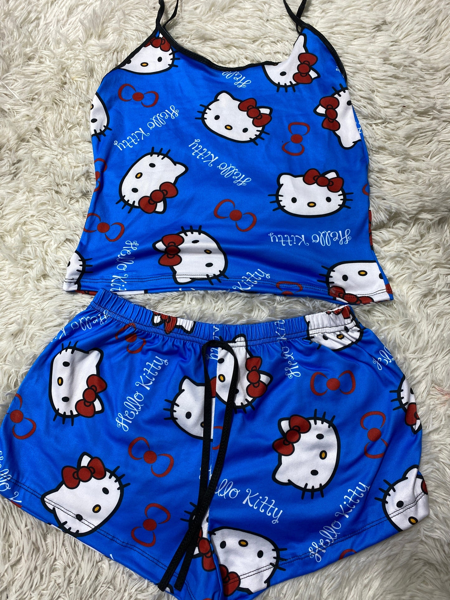 Hello Kitty Blue Women's Pajama Set - Fundies
