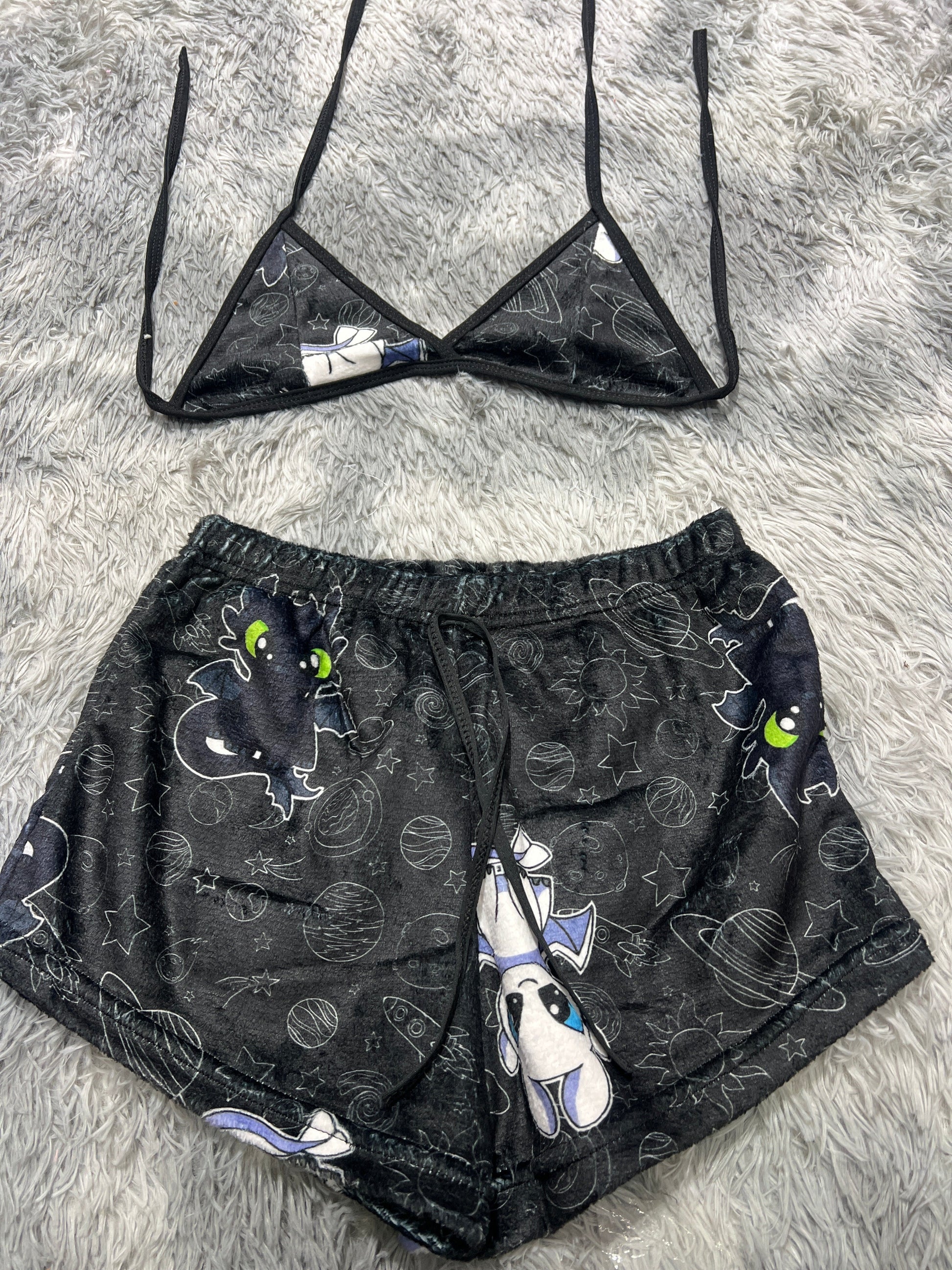 Toothless And His Girlfriend Afelpad Matching Top & Short - Fundies