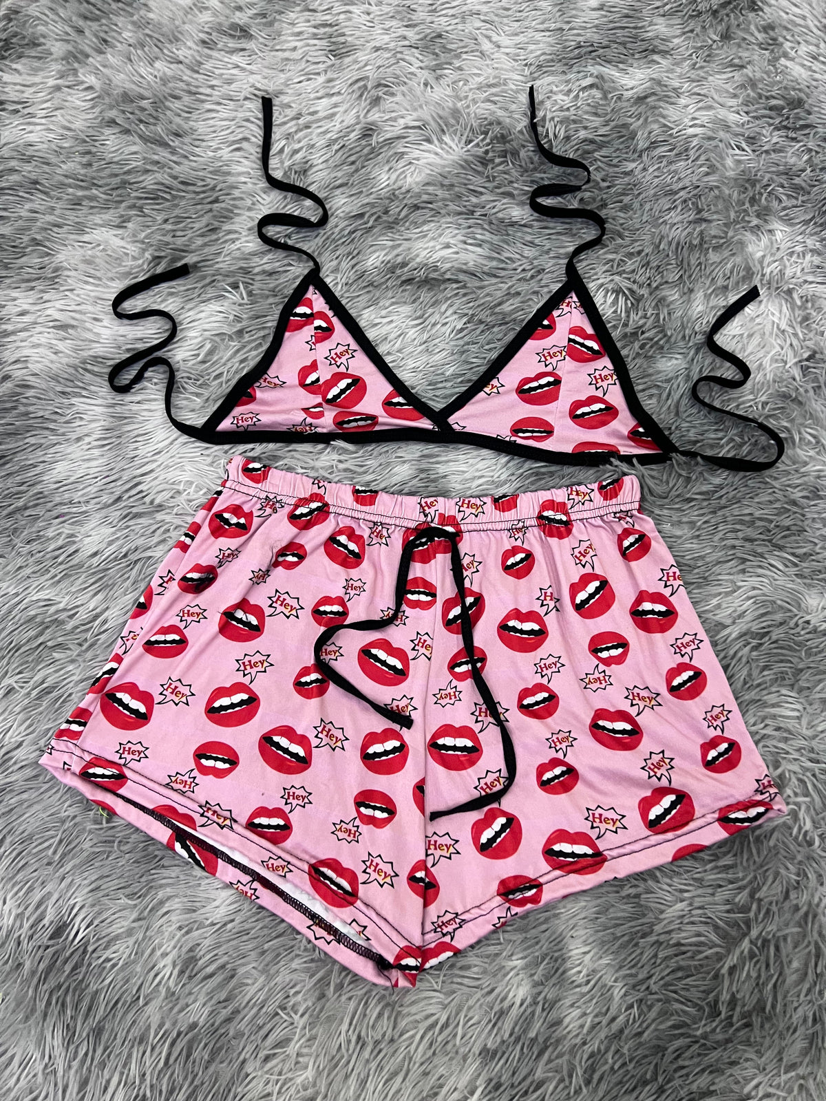 Labios Brush Matching Top & Short