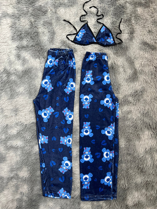 Little Bear Care Bear Blue Matching Plushie PJs - Fundies