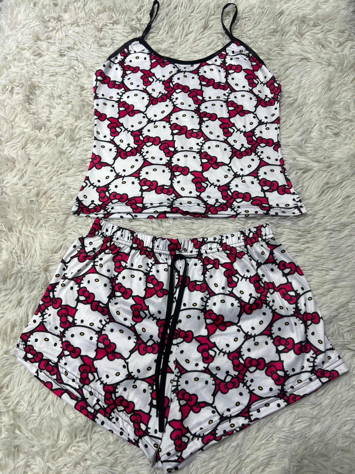 Hello Kitty Faces Women's Pajama Set - Fundies