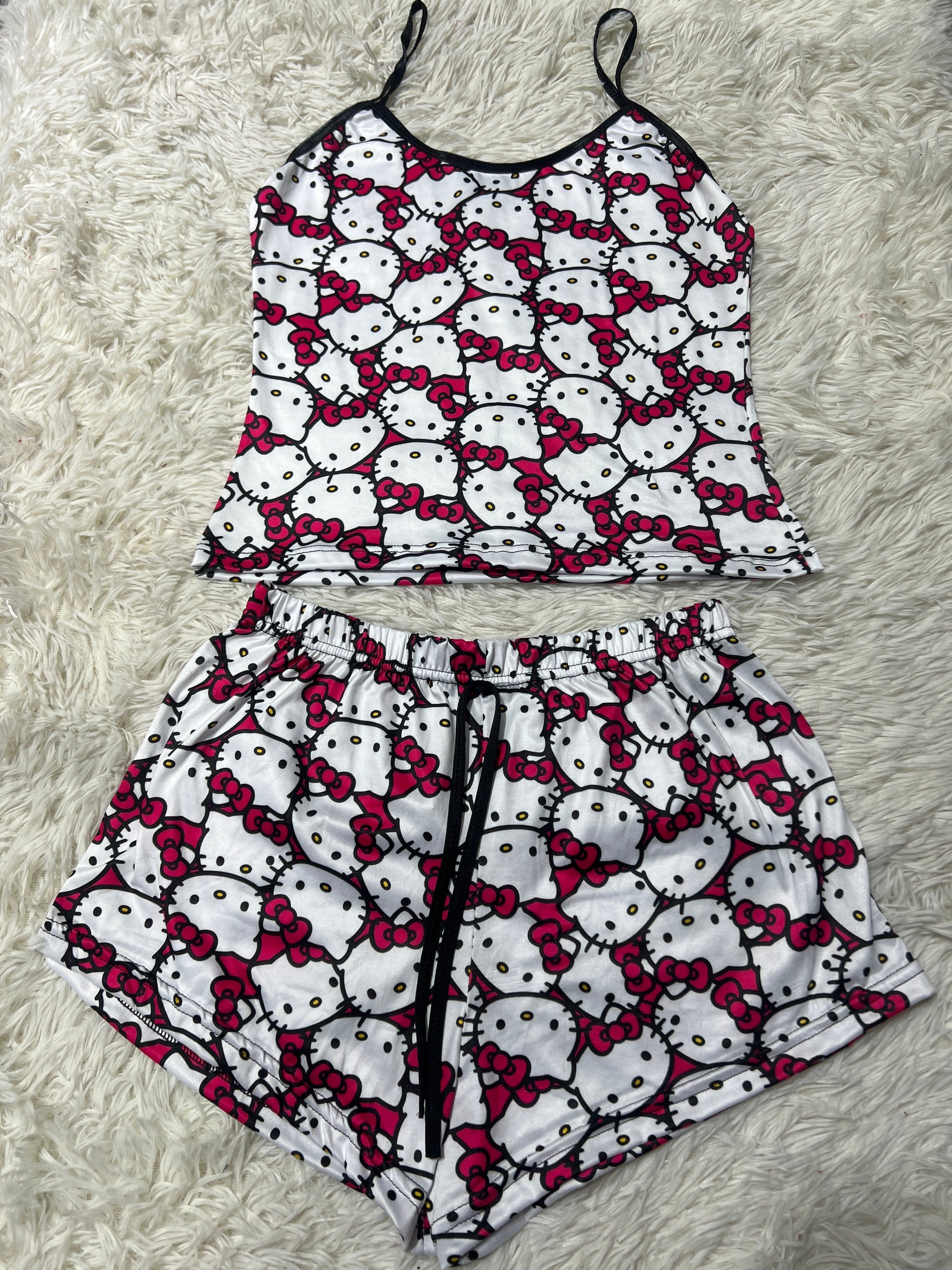 Hello Kitty Faces Women's Pajama Set - Fundies