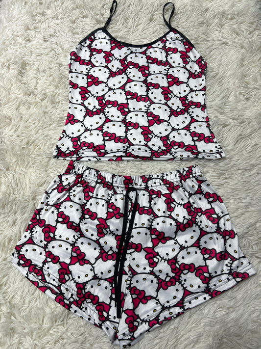 Hello Kitty Faces Women's Pajama Set - Fundies