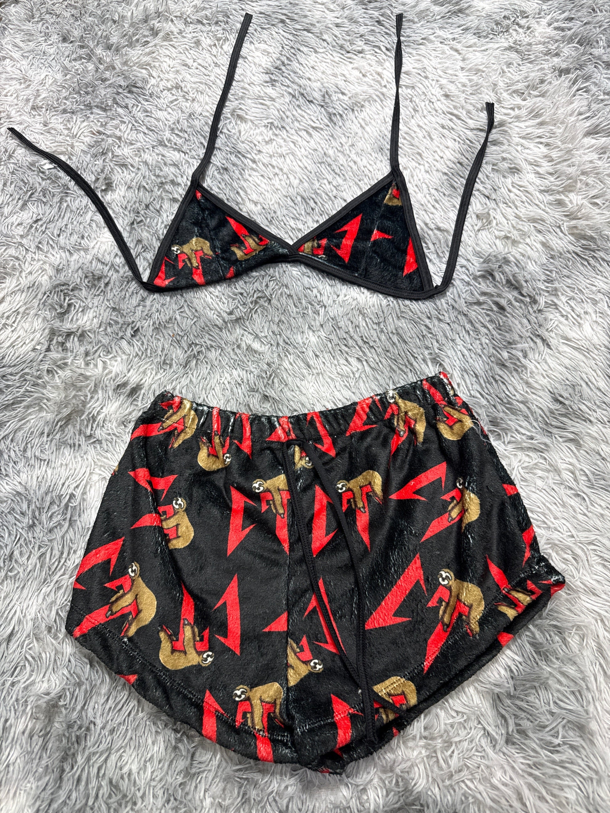 Corridos Style Background Black Matching Top & Short - Fundies