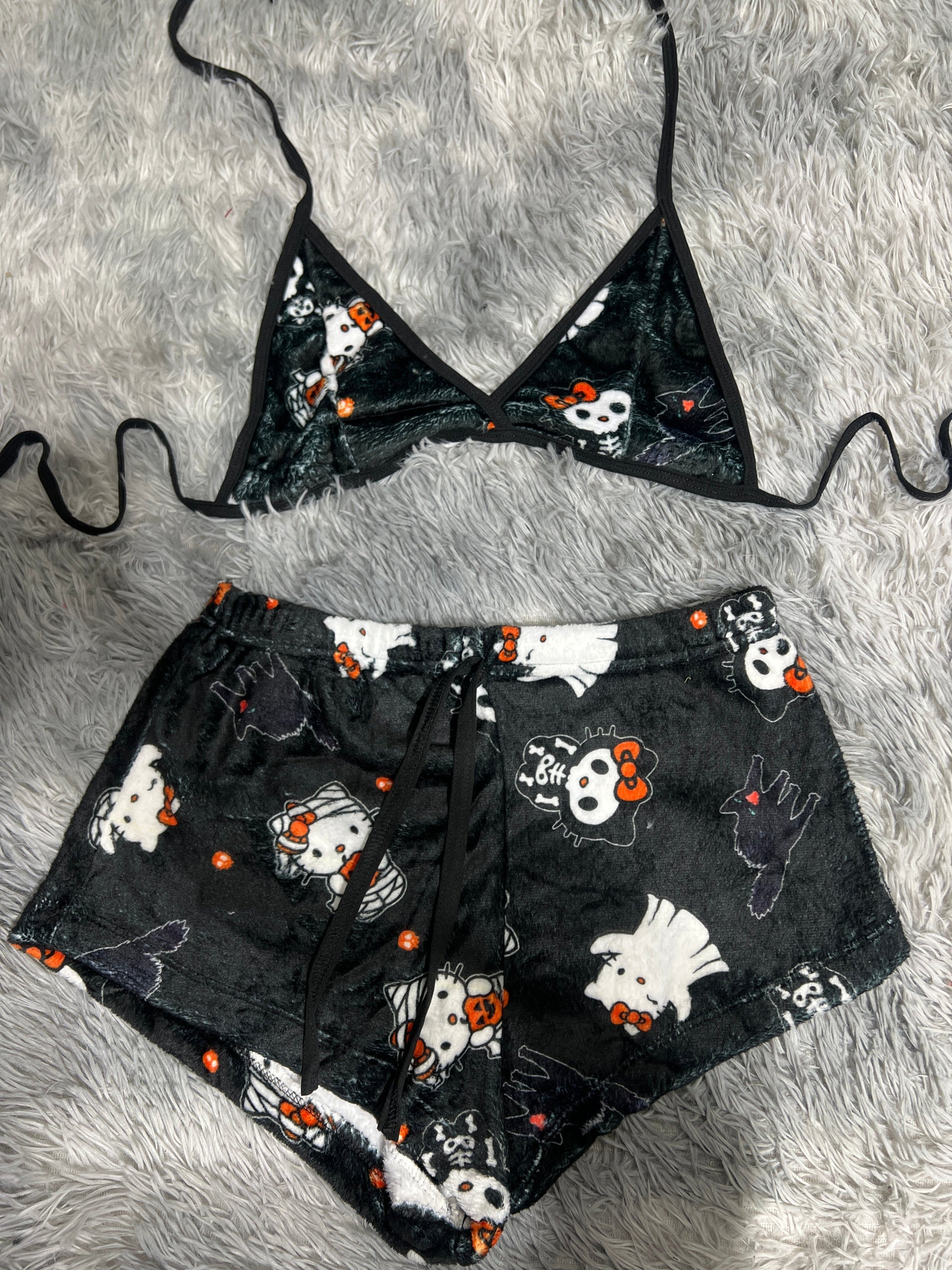 Hello Kitty Halloween Matching Top & Short - Fundies