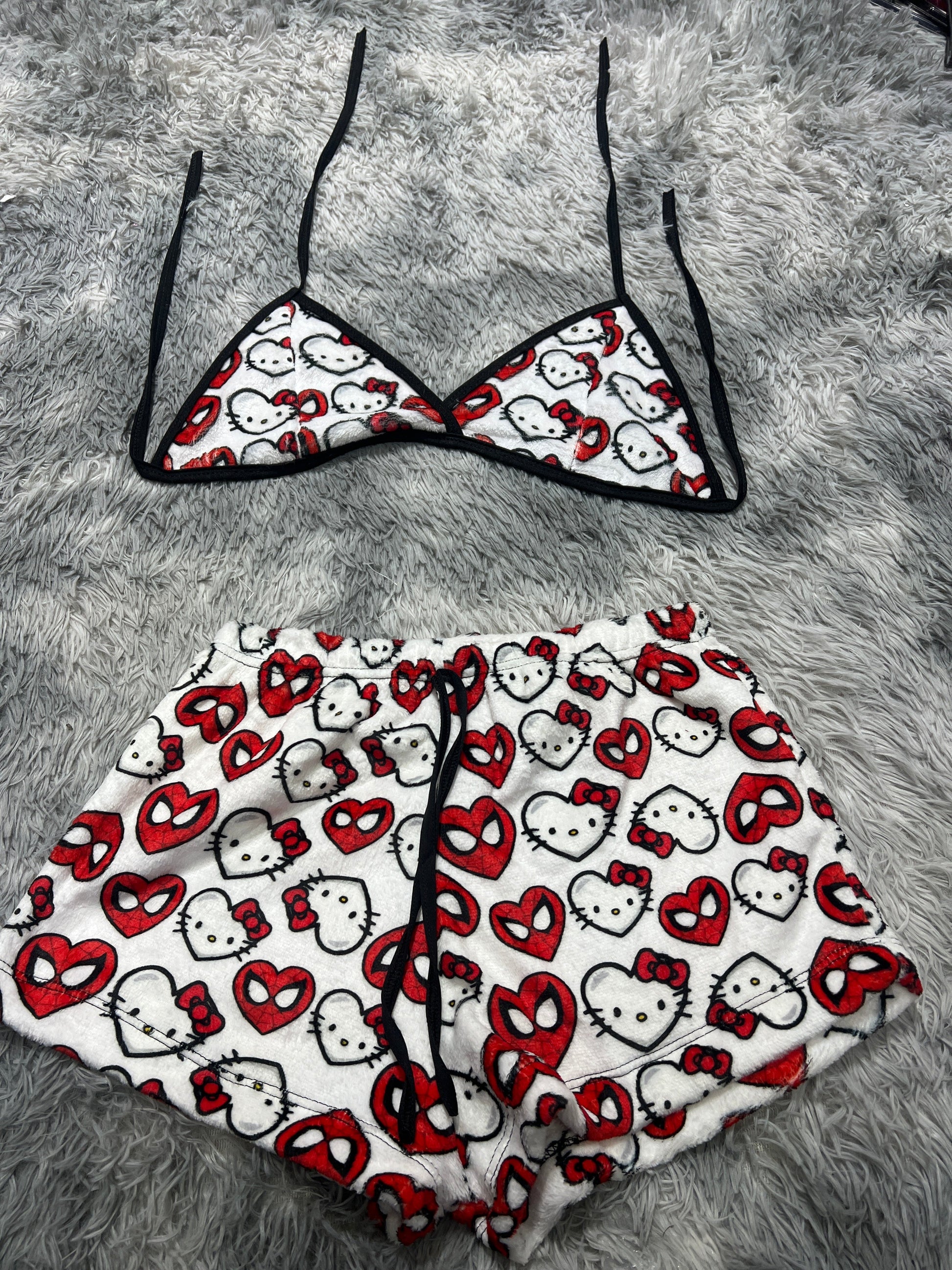 SpiderKitty Afelpad Matching Top & Short - Fundies