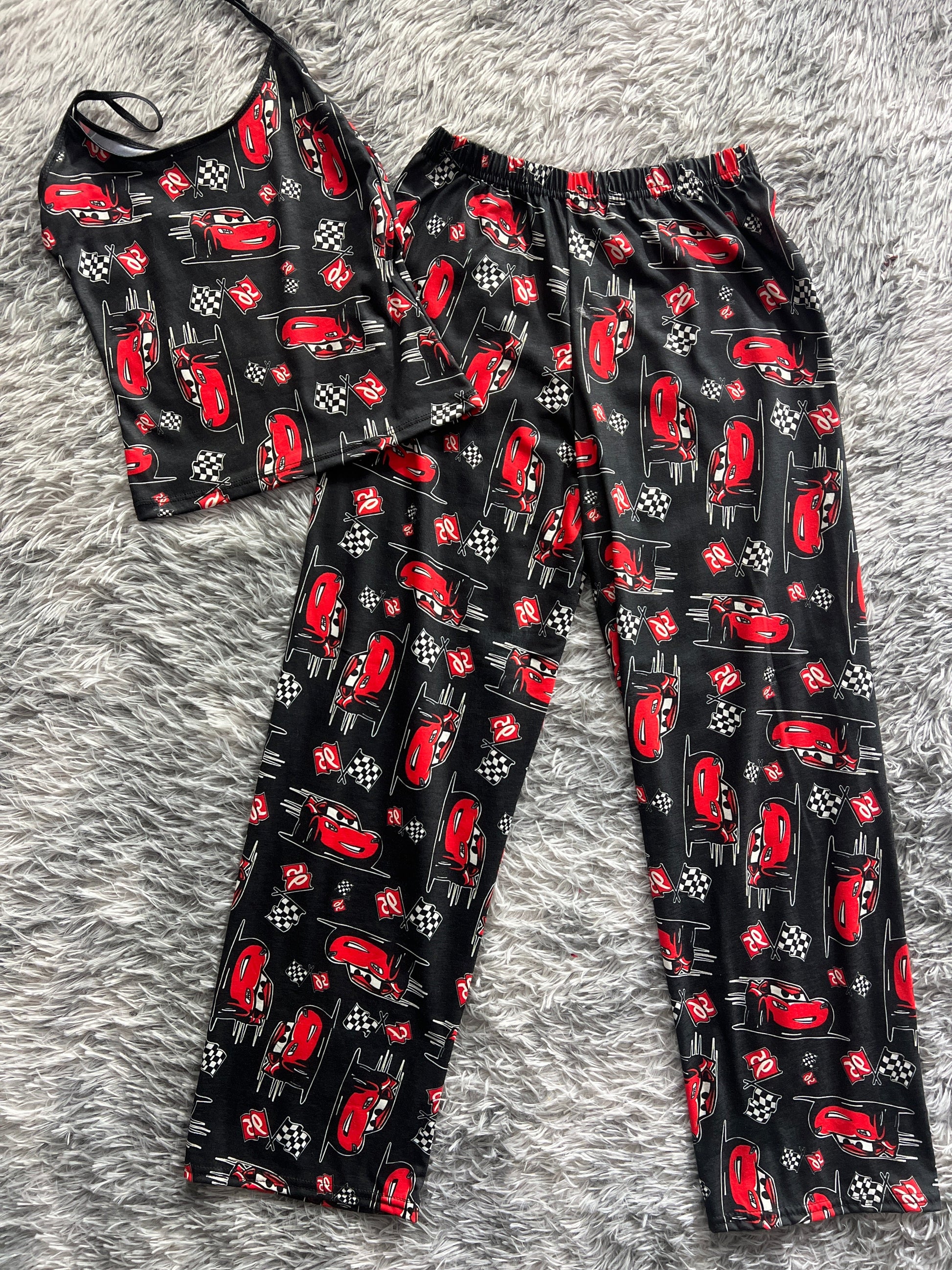 McQueen Banderas Black Women's Pajama Set - Fundies