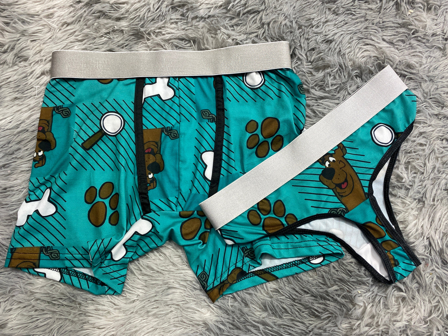 Plaid Green Duo One-size Thong - Fundies