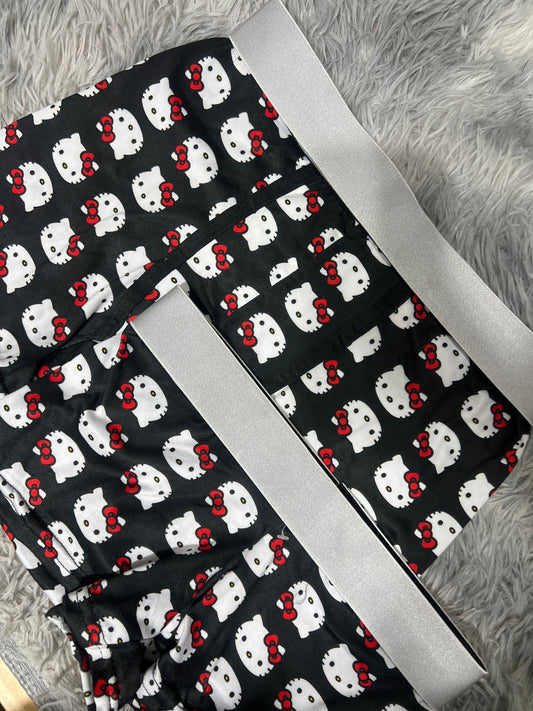 Kitty Faces For Background Black Matching Boxers - Fundies