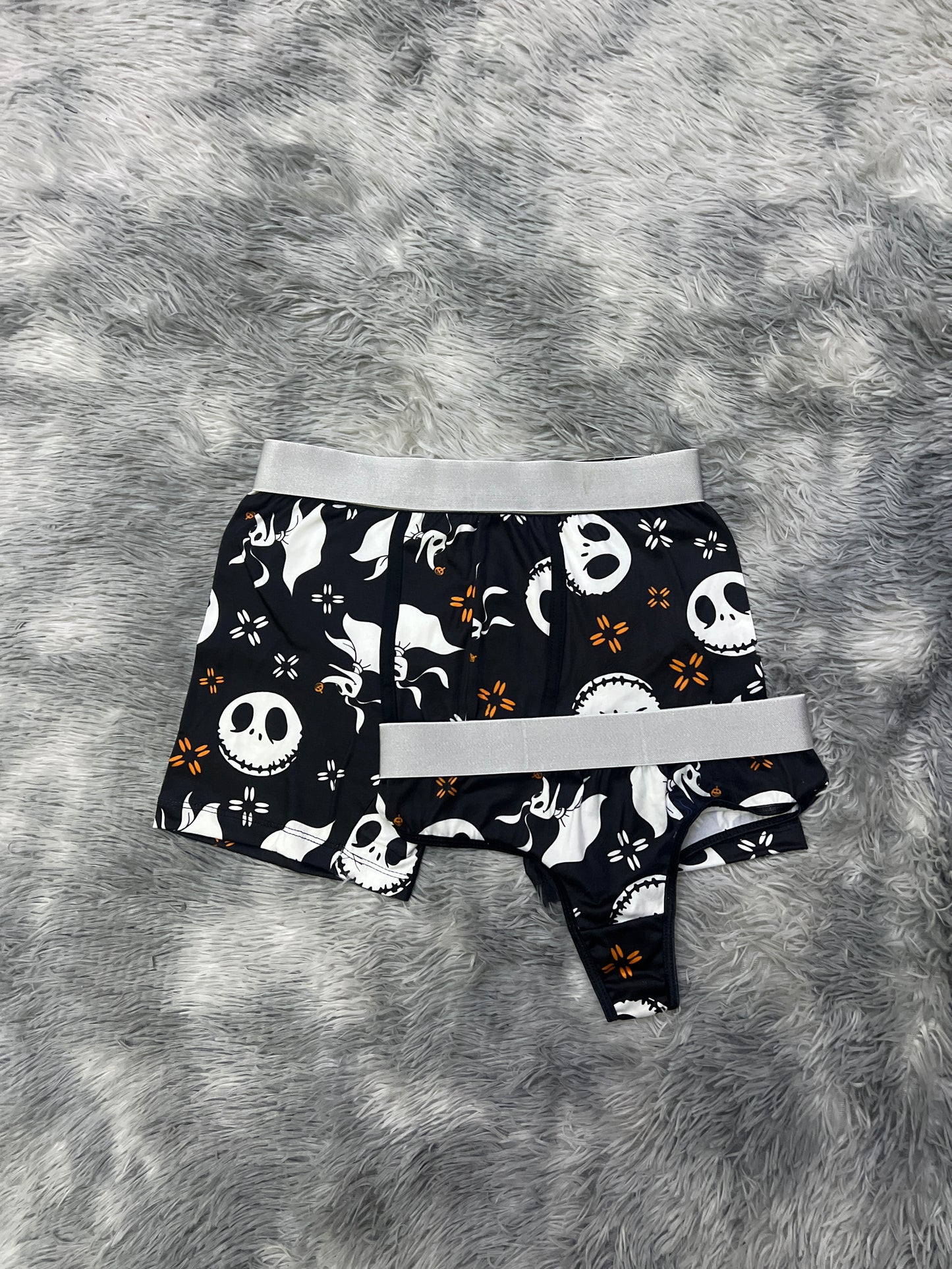Jack and zero Halloween matching underwear LOL