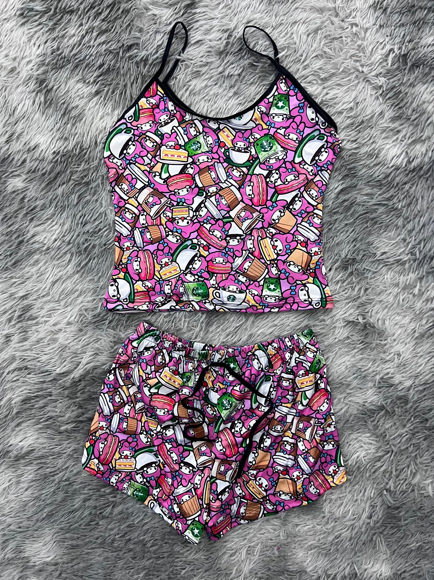 My Melody Pastelería Blusa With Short One Size Of Brush Matching Top & Short - Fundies