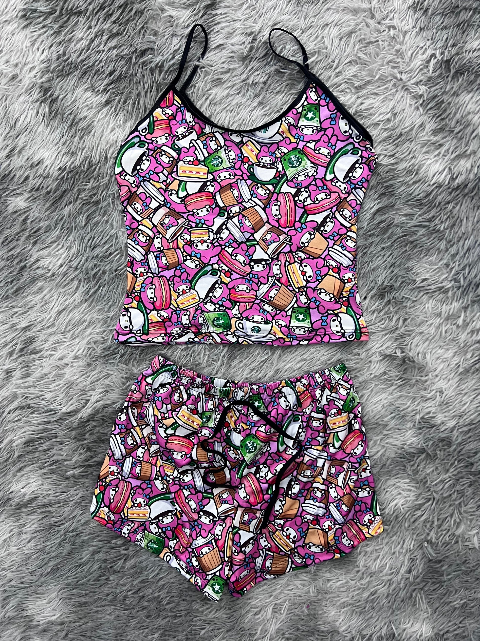 My Melody Pastelería Blusa With Short One Size Of Brush Matching Top & Short - Fundies