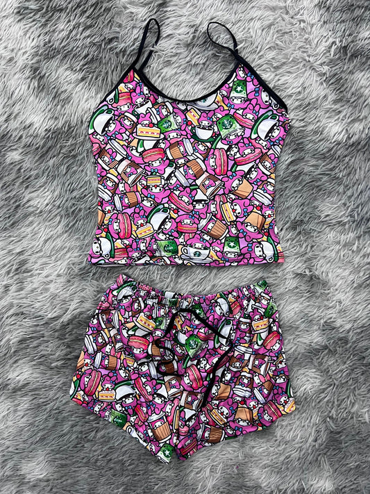 My Melody Pastelería Blusa With Short One Size Of Brush Matching Top & Short - Fundies