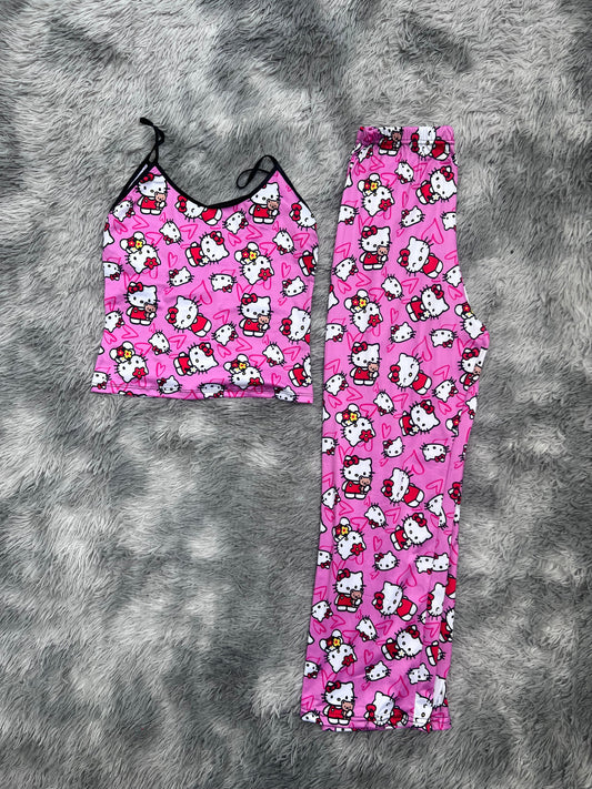 Hello Kitty Heart Women's Pajama Set - Fundies