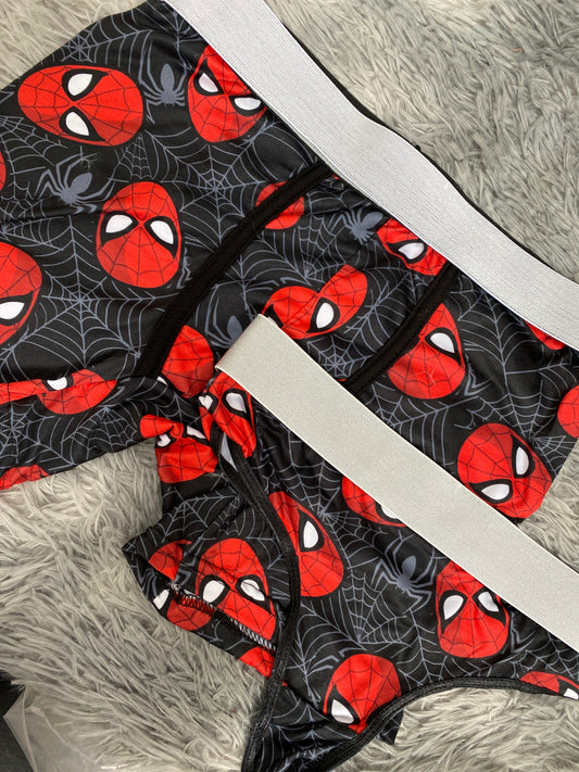 Spider-Man Black With Gray Duo With Thong