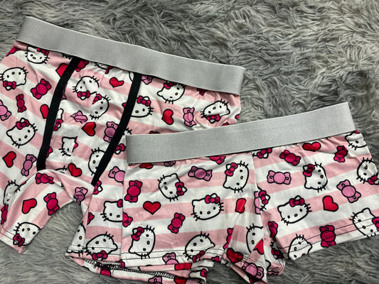 Hello Kitty Stripes Matching Boxers - Fundies