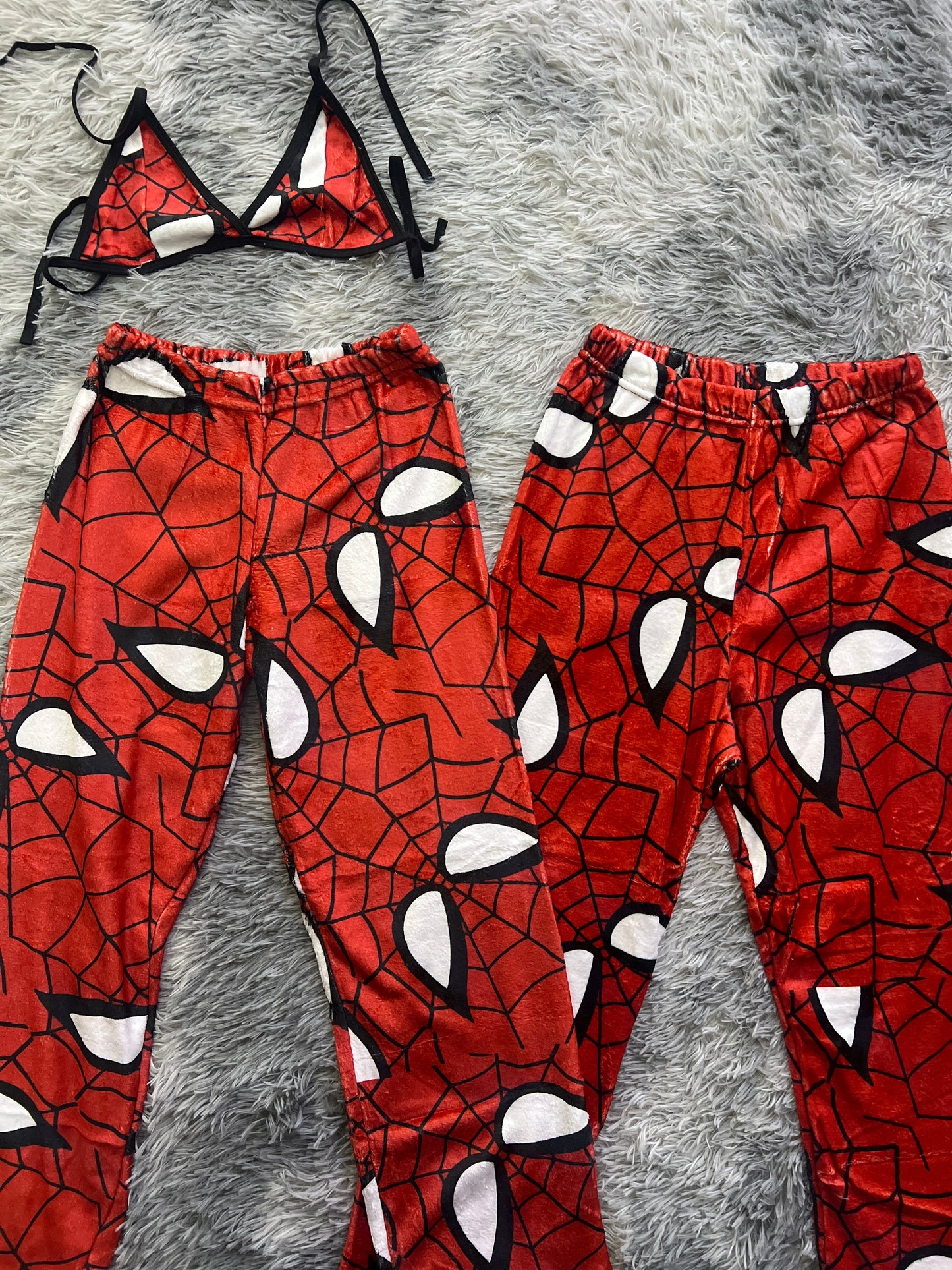 Spiderman Red Plush Pajamas matching set Cozy Nights 💖🕷