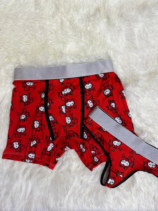 Hello kitty devil matching underwear - Fundies