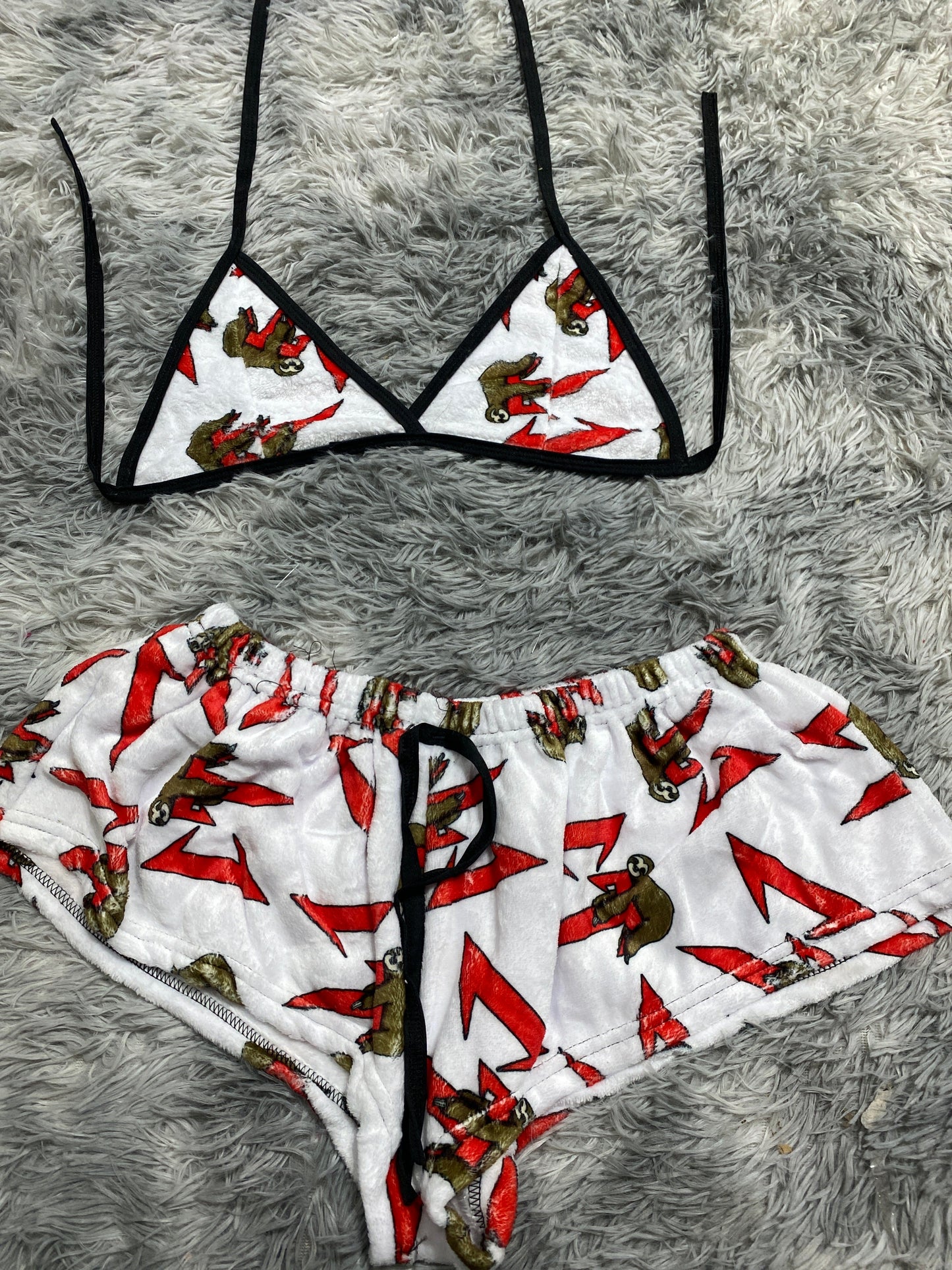 Corridos Style Background White Matching Top & Short - Fundies
