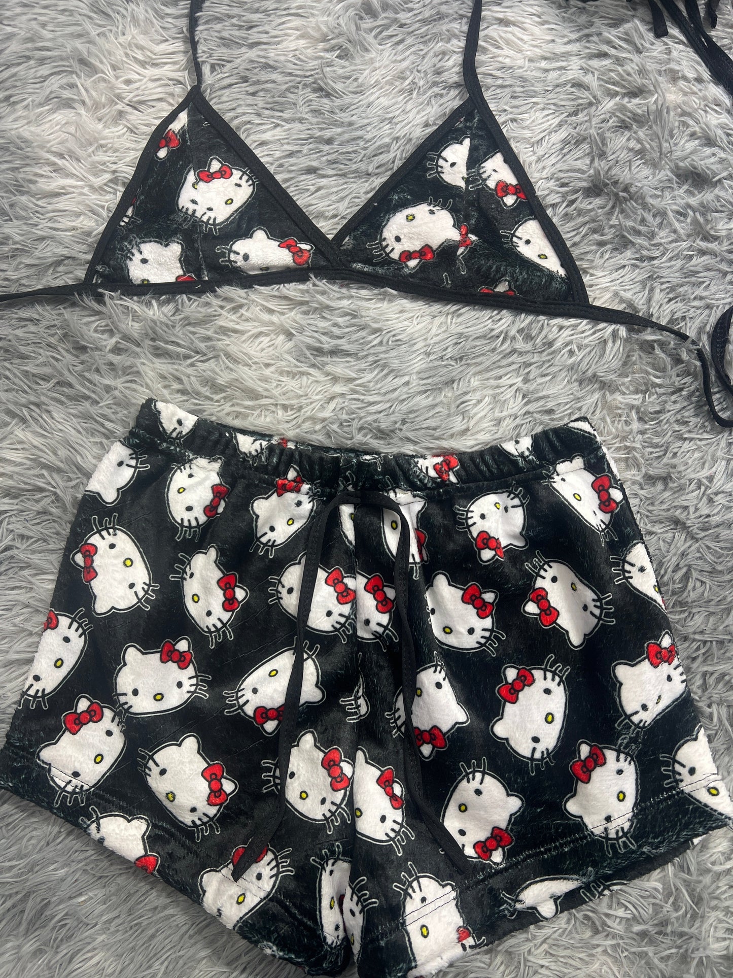 Hello Kitty Faces Matching Top & Short - Fundies