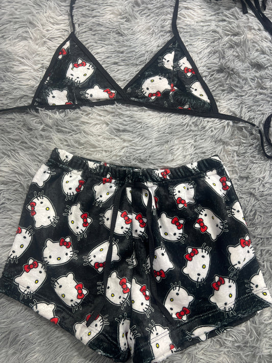 Hello Kitty Faces Matching Top & Short - Fundies