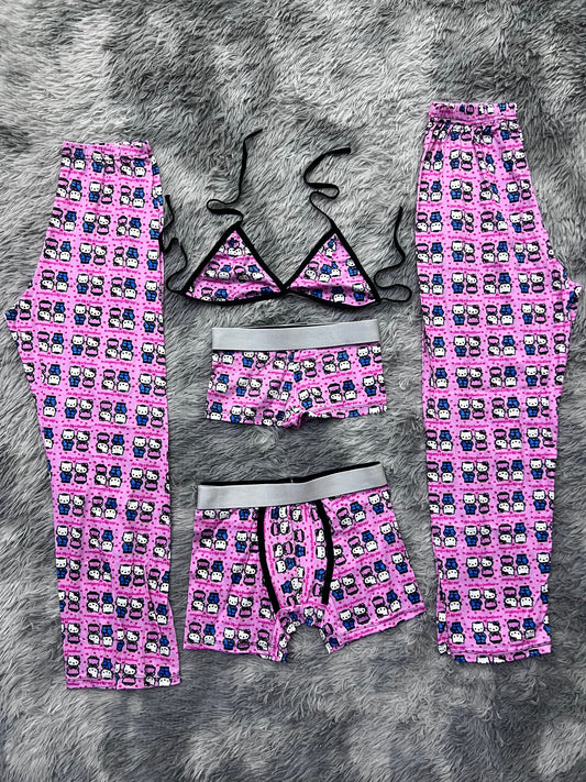 Hello Kitty And His Boyfriend 5 Piece PJ - Fundies