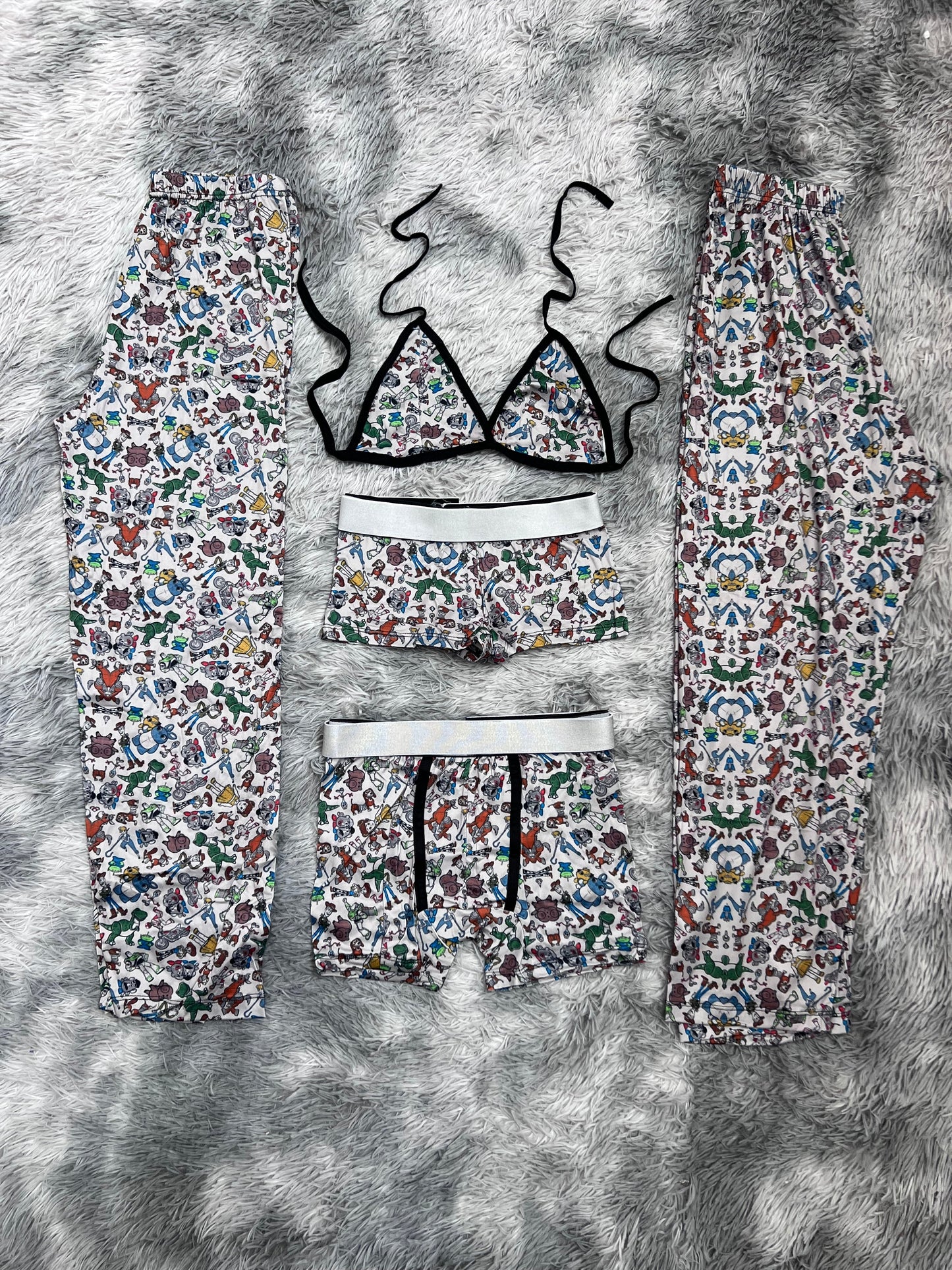 Toy Story Background Gray 5 Piece PJ - Fundies